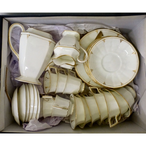 88 - Bone china tableware: to include Minton Ancestral pattern; Royal Albert Golden Glory; and Aynsley Co... 