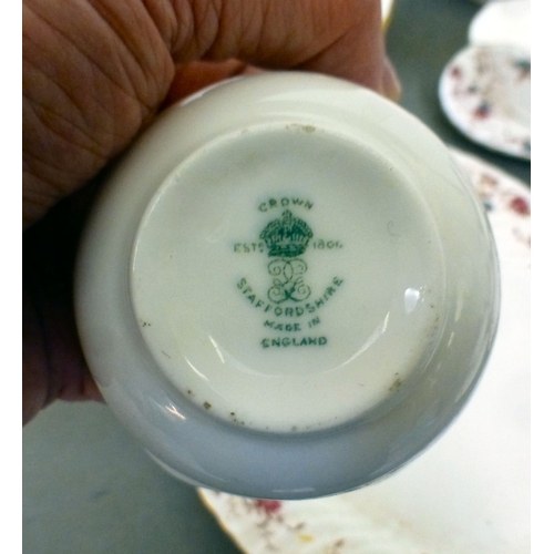 88 - Bone china tableware: to include Minton Ancestral pattern; Royal Albert Golden Glory; and Aynsley Co... 