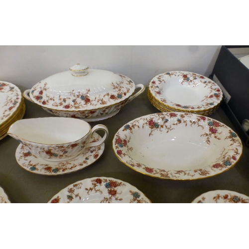 88 - Bone china tableware: to include Minton Ancestral pattern; Royal Albert Golden Glory; and Aynsley Co... 