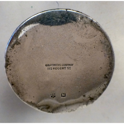 95 - A Victorian silver sugar sifter with whiplash decoration, the cartouche engraved with a stag&nbsp; L... 