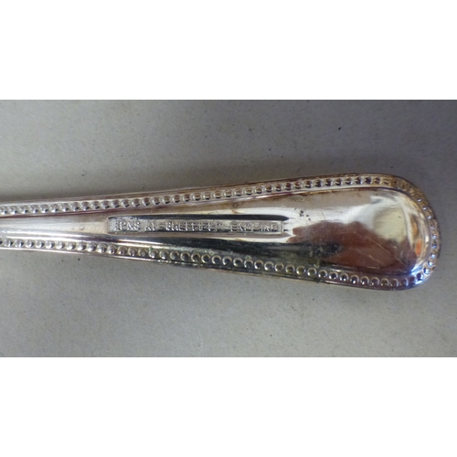 97 - An Osborne of Sheffield six place EPNS canteen of cutlery and flatware, in a fitted wooden case  3