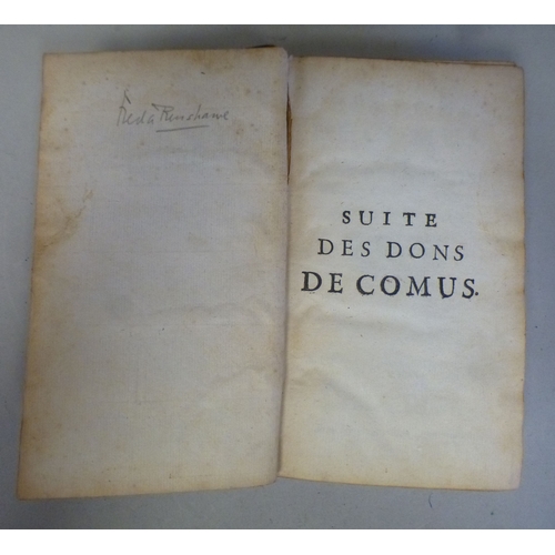 69 - Book: 'Suite Des Dons De Comus L'Arf De La Cuisine' 1742