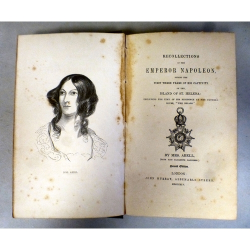 1 - Books, viz. 'Napoleon at St Helena'; 'Napoleon's Last Voyage'; 'Surrender of Bonaparte'; and 'The Hi... 