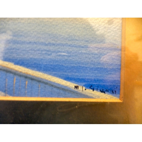 48 - Maria Gianni - 'The Bay of Naples'  watercolour  bears a signature  5