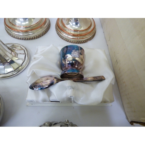 55 - Silver plate: to include a pepper mill&nbsp;
