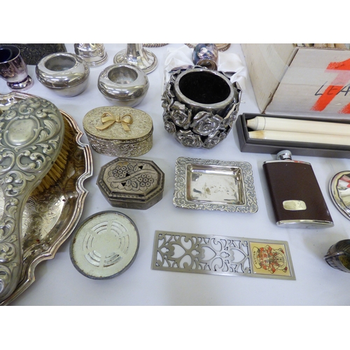 55 - Silver plate: to include a pepper mill&nbsp;