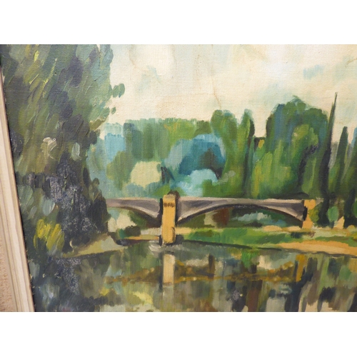Early 20thC British School - a riverscape oil on canvas 20
