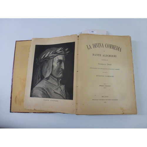 10 - Book: 'La Davina Commedia' published in Milan 1880