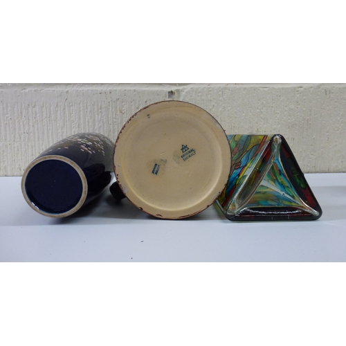 17 - Ceramics and glassware: to include a pair of modern Asian pottery Dogs of Fo&nbsp; 5