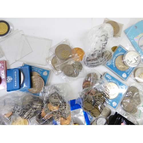 24 - Uncollated British coins: to include pre-decimal,  non-precious examples