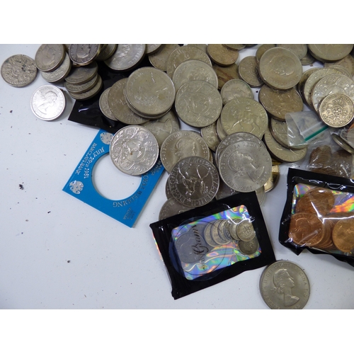 24 - Uncollated British coins: to include pre-decimal,  non-precious examples