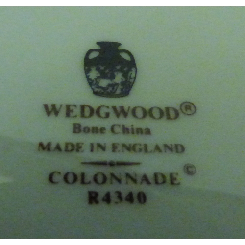 58 - Wedgwood bone china Colonnade pattern side, dinner and dessert plates