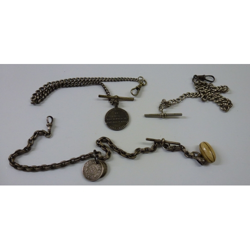 8 - Collectables and items of personal ornament: to include a steel Dunhill tie clip; and a pair of horn... 