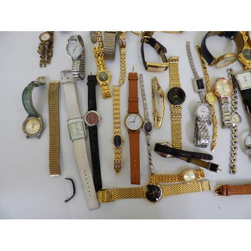 11 - Ladies wristwatches&nbsp; variously cased and strapped