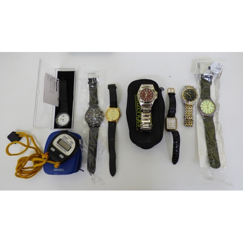 13 - Wristwatches  variously cased and strapped  some boxed