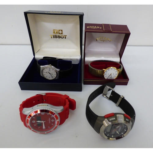 13 - Wristwatches  variously cased and strapped  some boxed
