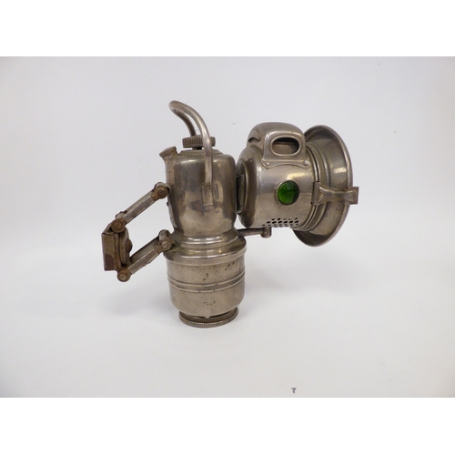 27 - A mixed lot: to include a Powell and Hanmer Carbide bicycle lamp