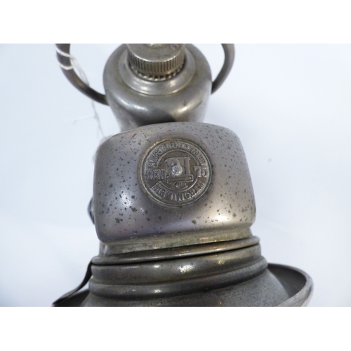 27 - A mixed lot: to include a Powell and Hanmer Carbide bicycle lamp