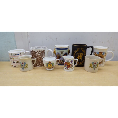 36 - A 'single owner' collection of Royal themed ceramic and glass collectables: to include birth, deaths... 