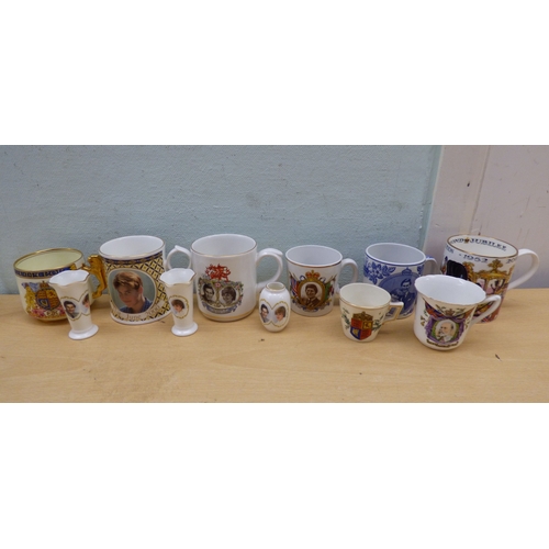 36 - A 'single owner' collection of Royal themed ceramic and glass collectables: to include birth, deaths... 