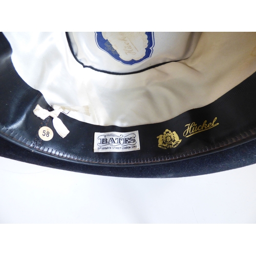 38 - Gentlemen's fashion accessories: to include a Bates, Hatter of St James, London black fabric Fedora ... 