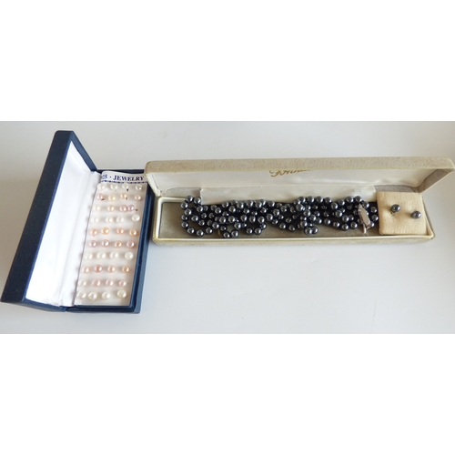 46 - Items of personal ornament: to include a lady's gold plated, stainless steel cased and strapped wris... 