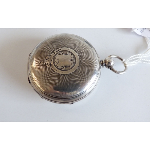 49 - A mid Victorian silver cased pocket watch; the movement inscribed Collingwood & Son, Middlesbrou... 