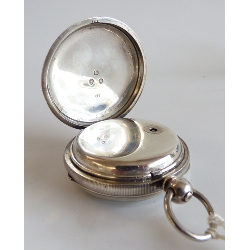 49 - A mid Victorian silver cased pocket watch; the movement inscribed Collingwood & Son, Middlesbrou... 