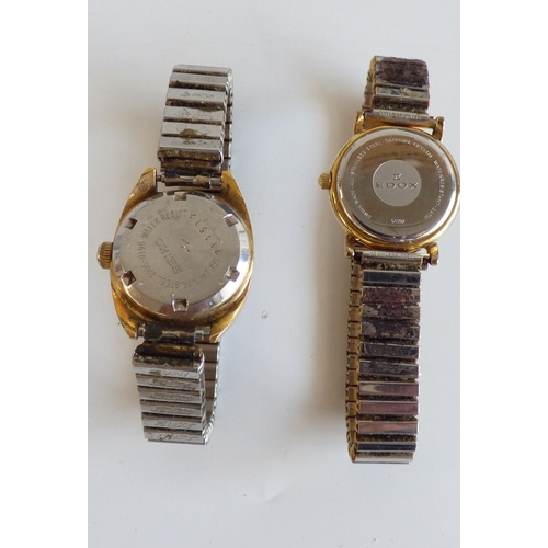 50 - Horologist interest, wristwatches  variously cased and strapped: to include a Heuer steel cased stop... 
