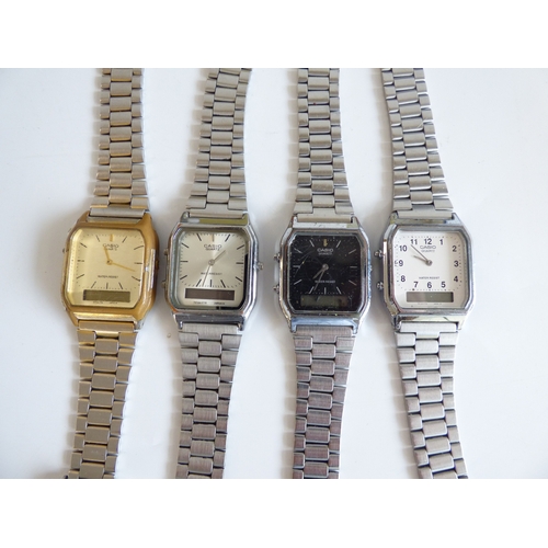 50 - Horologist interest, wristwatches  variously cased and strapped: to include a Heuer steel cased stop... 