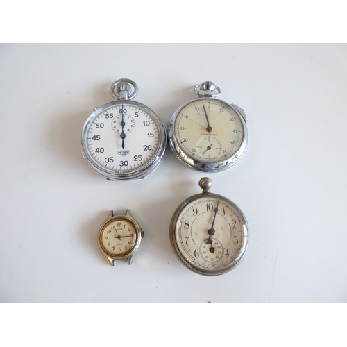 50 - Horologist interest, wristwatches  variously cased and strapped: to include a Heuer steel cased stop... 