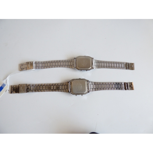 50 - Horologist interest, wristwatches  variously cased and strapped: to include a Heuer steel cased stop... 
