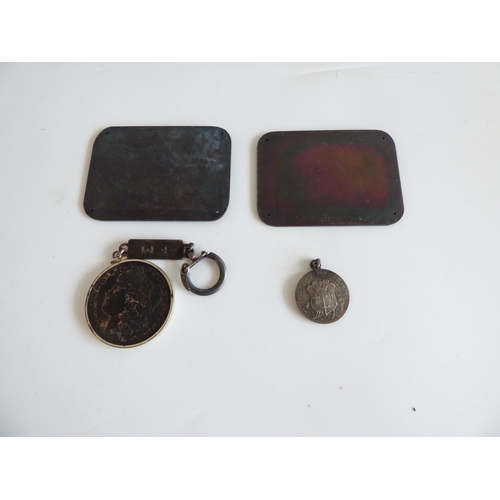 51 - A mixed lot: to include a Great War period medal, awarded to one '2 Lieut PM Innes'(Please Note: thi... 