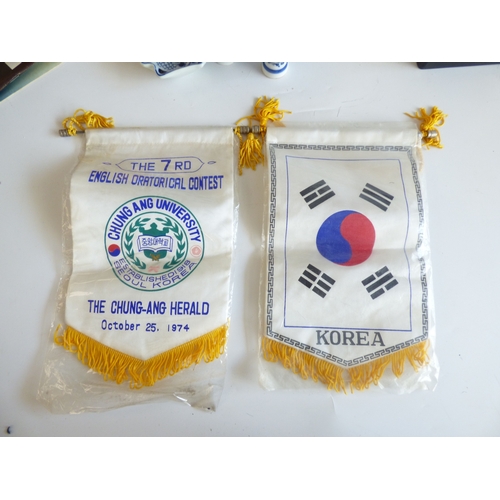 57 - Asian collectables: to include ceramics; and Korean calligraphy accessories