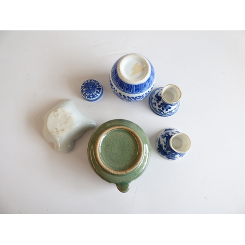57 - Asian collectables: to include ceramics; and Korean calligraphy accessories