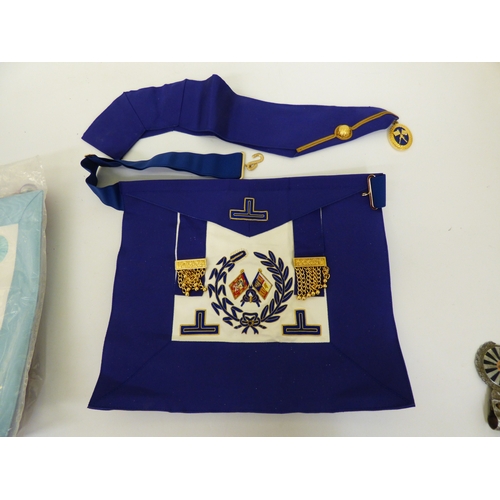 7 - Masonic related items: to include an apron and white gloves