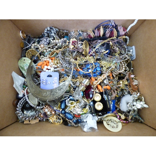 8 - Costume jewellery: to include simulated pearls; coloured bead necklaces; and bangles