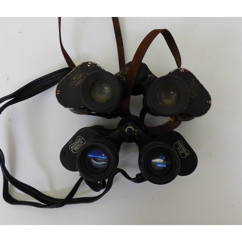 9 - Binoculars, variously cased and optical strengths