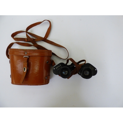 9 - Binoculars, variously cased and optical strengths