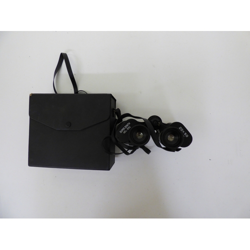 9 - Binoculars, variously cased and optical strengths