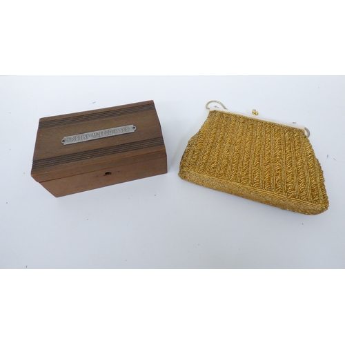 55 - A mixed lot: to include a vintage school bell