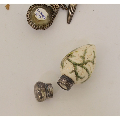 Victorian and later scent bottles: to include a white metal example ...
