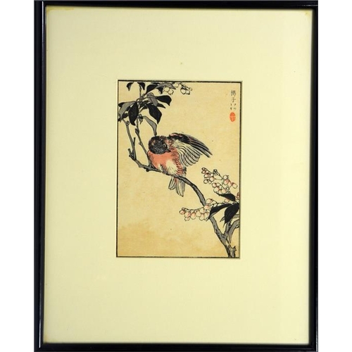 53 - Three Kono Bairei Japanese woodblock prints. 41cm x 34cm. Note: purchased from Libertys in 1991 (wi... 