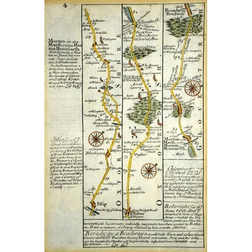 286 - Jan Jansson map of Gloucestershire and Monmouthshire from Milliaria Anglica, circa 1646, together wi... 