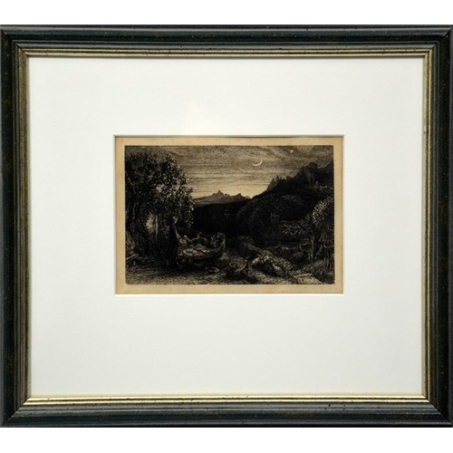 333 - Samuel Palmer (1805-1881), The Homeward Star (Lister 14), etching 1881-84, image 10cm x 15cm, framed... 