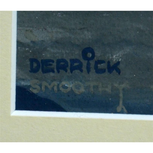 399 - † Derrick Smoothy (British, 1923-2009), MV Britannic, watercolour, signed, 36cm x 58cm, framed