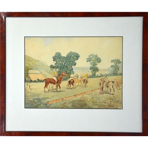 413 - † Charles Walter Simpson RBA RI ROI RSMA (British, 1885-1971), West Somerset Polo Club, watercolour,... 