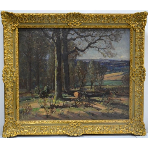 439 - Philip J. Smith NSA (British, act.1912-1932), Early Spring, oil on canvas, signed, framed