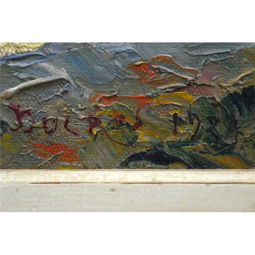 468 - Impressionist Movement (20th century), French Country Scene, oil on canvas, indistinctly signed and ... 