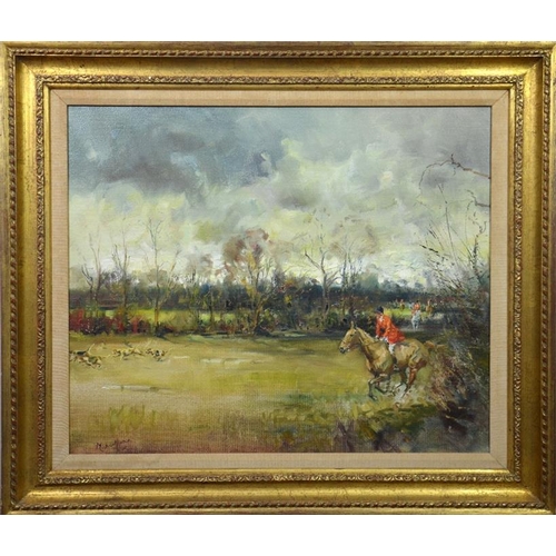 470 -  Michael Lyne (British, 1912-1989), Down In The Vale, oil on canvas, signed, 50cm x 60cm, framed